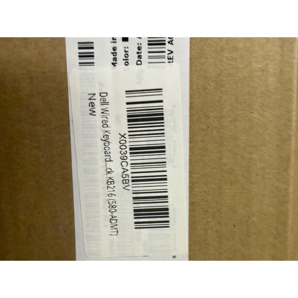 Dell KB216 Wired Keyboard‎ Black Multimedia Chiclet Keys 580-ADMT NEW
